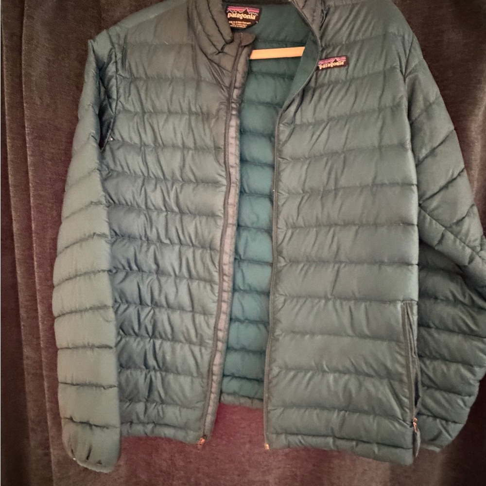 Patagonia Men's Teal Puffer Jacket